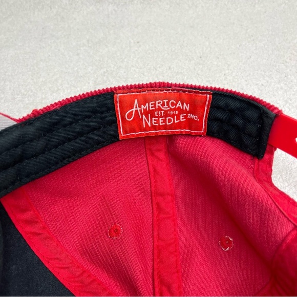 Vintage Coca-Cola SnapBack Hat Baseball Cap-Red-Corduroy-Classic-Vtg-Casual-Cute - Picture 9 of 11